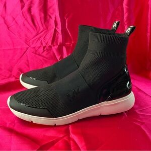 Michael Kors Black hi top ,and White sneakers 7.5